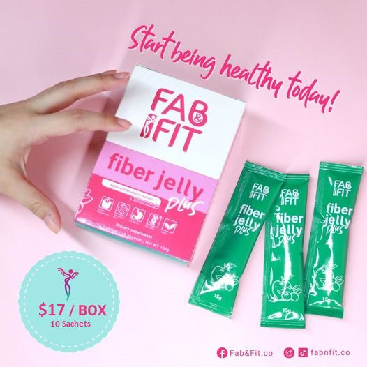 Fiber Jelly Plus by Fab & Fit - Slimming Jelly ( 10 Sachets ) – Shop AAbiz  SG - Pinoy Store Singapore