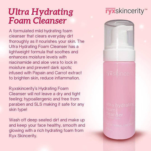 RyxSkin Sincerity Hydra Glow Foam Cleanser 160ml