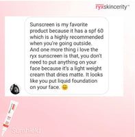 RyxSkin Skincerity Sunscreen Sun Shield SPF60 20ml