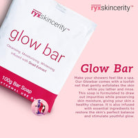 RyxSkin Sincerity Glow Bar Soap 100g with Foaming Mesh Net